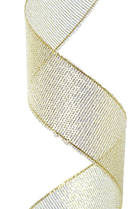 7/8" X 25yds Luster Metallic Ribbon Gold
