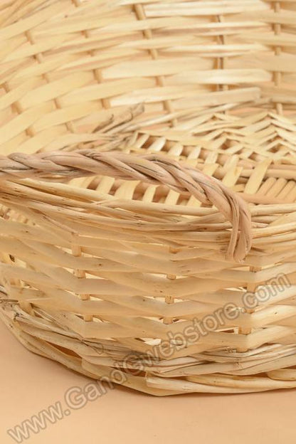 16" Oval Willow Tray Natural