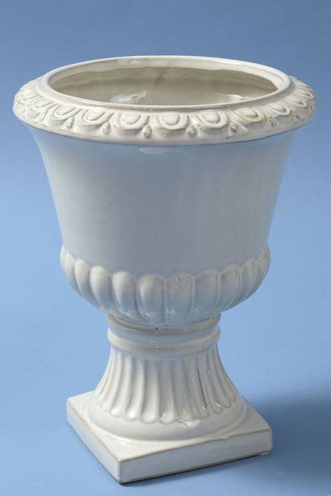 9" X 11" Round Classic Pottery White
