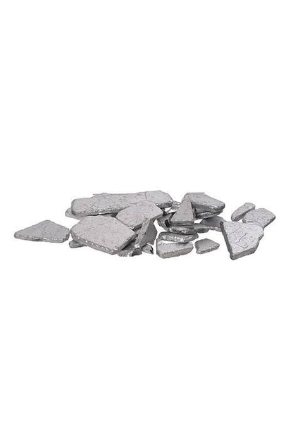 Painted Sea Glass Silver Pkg/5Lb