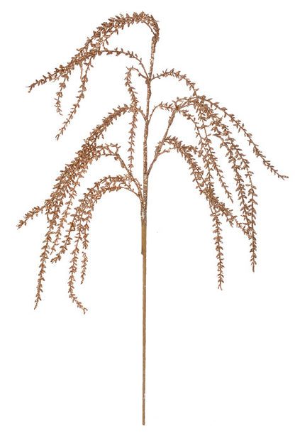 32" Glittered Grass Spray Rose Gold
