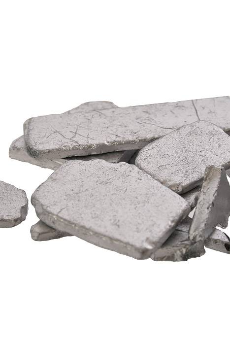 Painted Sea Glass Silver Pkg/5Lb