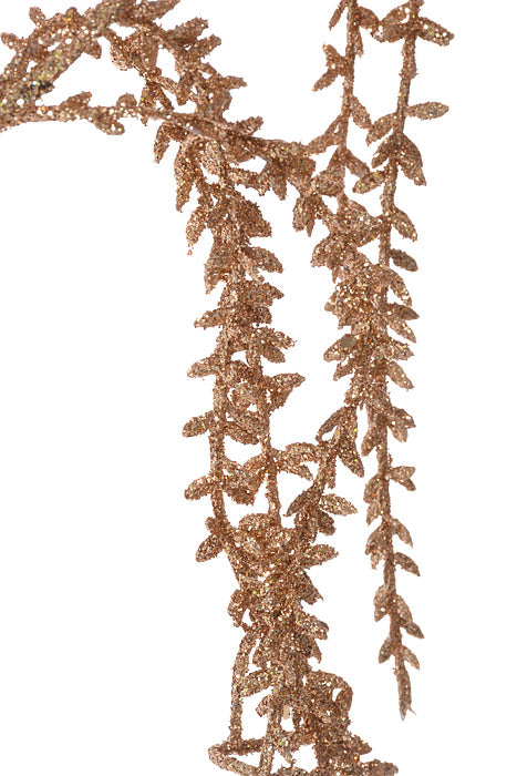 32" Glittered Grass Spray Rose Gold