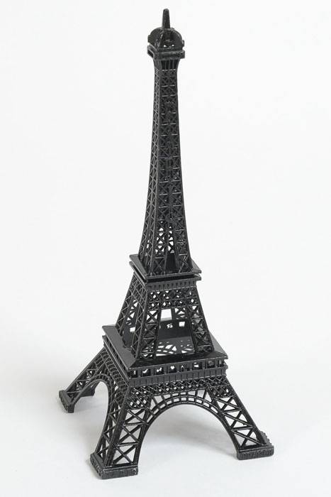 4" X 10" Metal Eiffel Tower Black