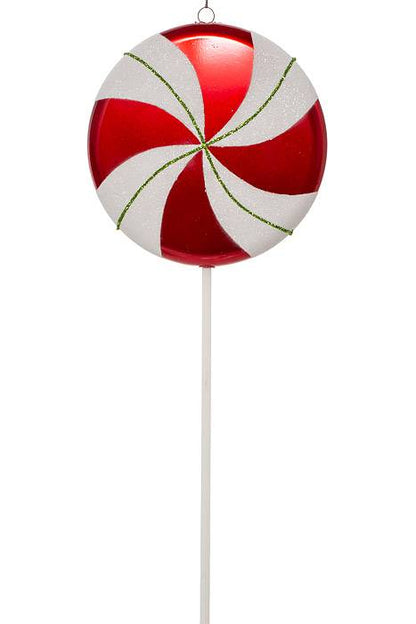 17" Lollipop Candy W/glitter Red