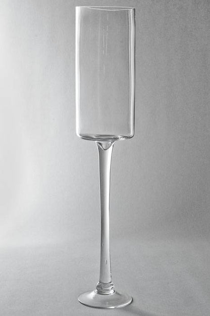 4.5" X 23.75" Glass Vase Clear