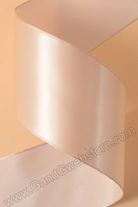 2.5" X 10yds Wired Satin Ribbon Sable