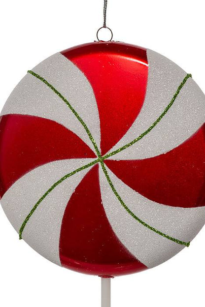 17" Lollipop Candy W/glitter Red