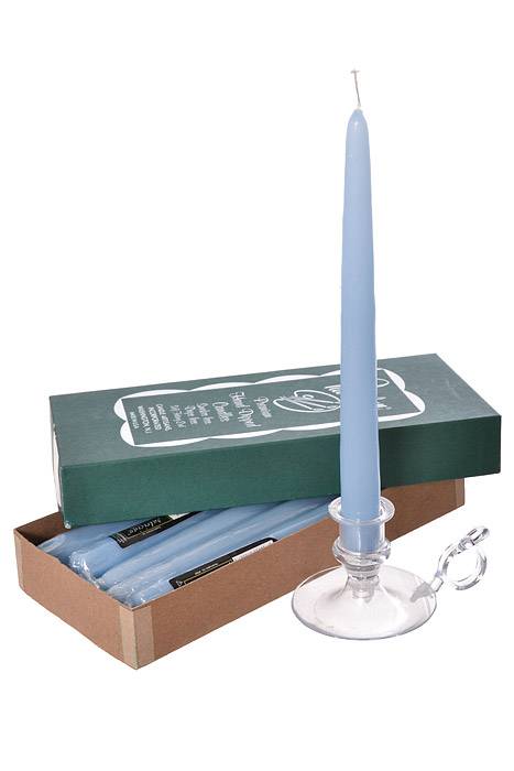 10" Patrician Taper Light Blue Box/12