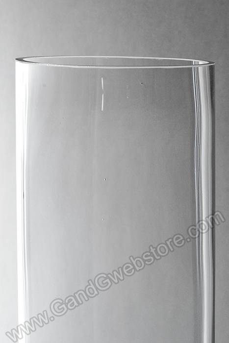 4.5" X 23.75" Glass Vase Clear