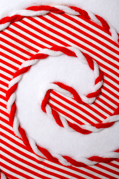 25.5" Foam Candy Red/White