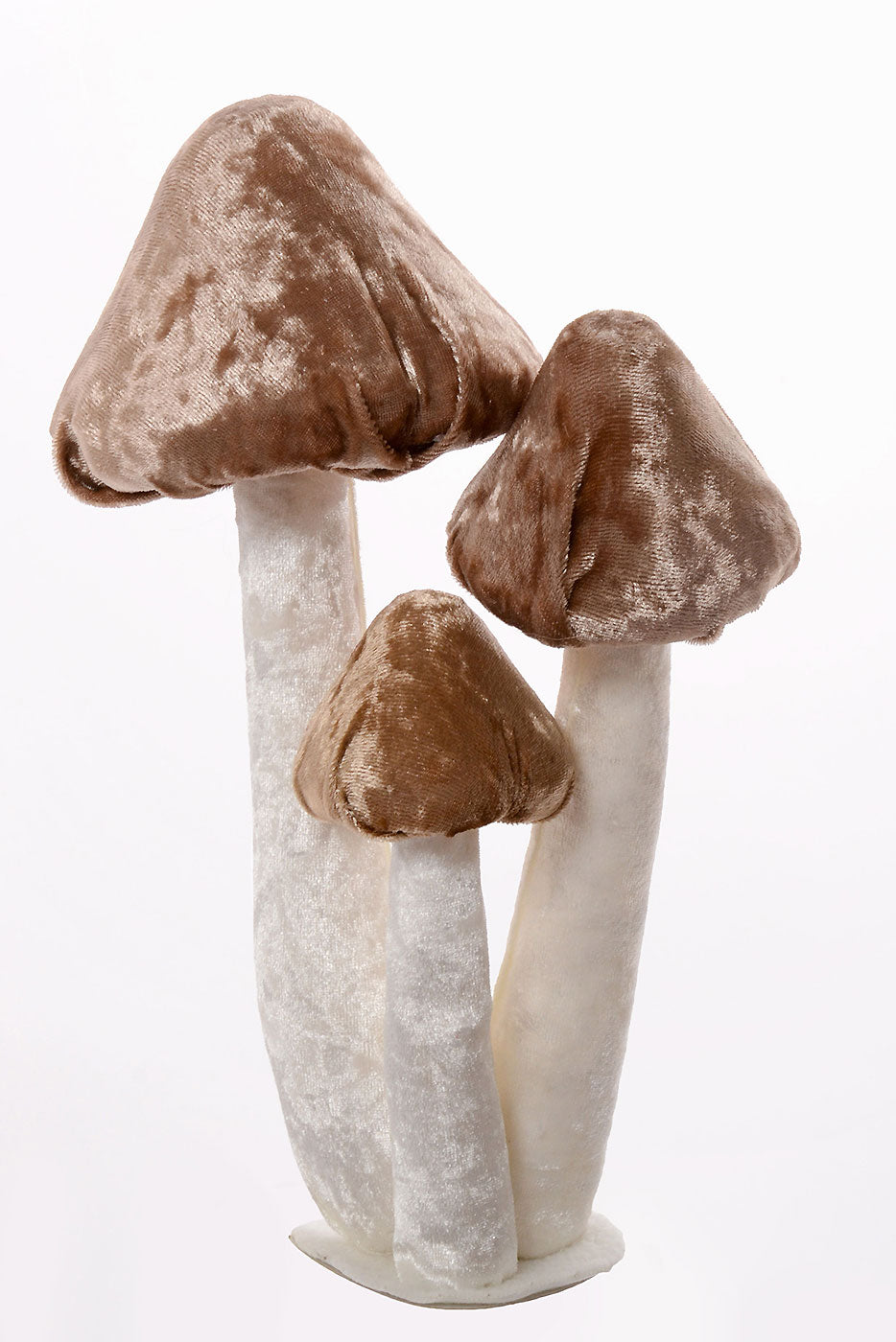 10" Velvet Mushroom Light Brown