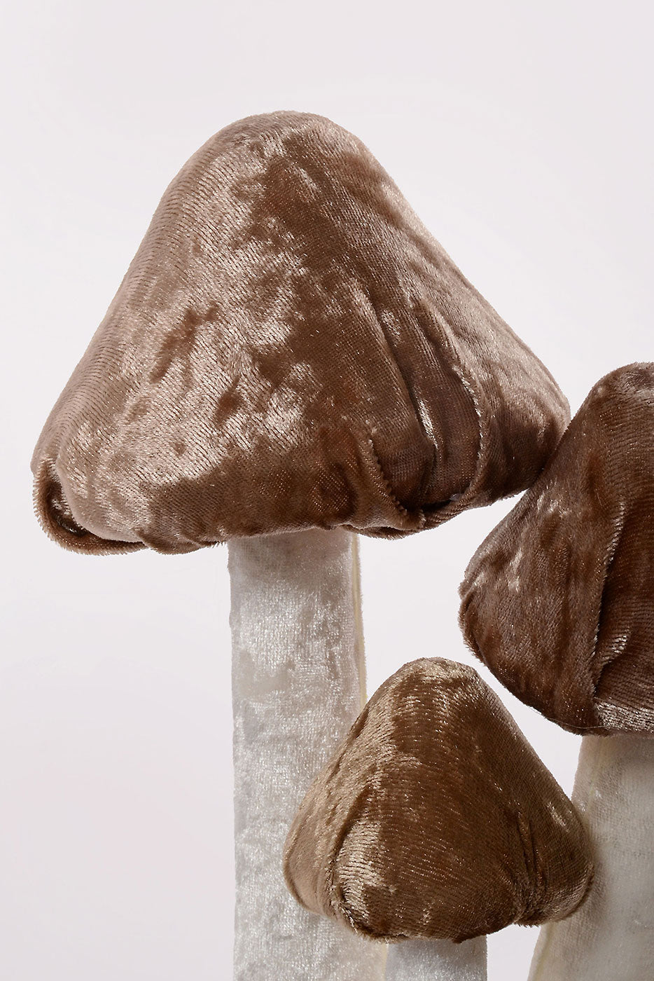 10" Velvet Mushroom Light Brown