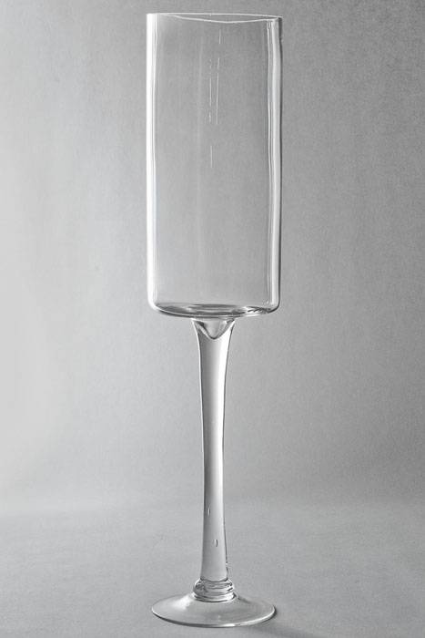 4.75" X 19.75" Glass Vase Clear