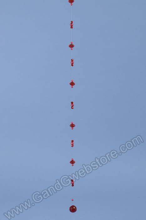 36" Pearl &amp; Bead Garland Red