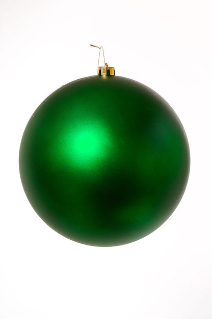 250MM Matte Plastic Ball Ornament Green