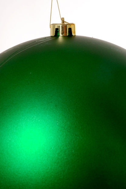 250MM Matte Plastic Ball Ornament Green