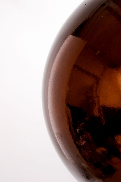 300Mm Shiny Plastic Ball Ornament Brown