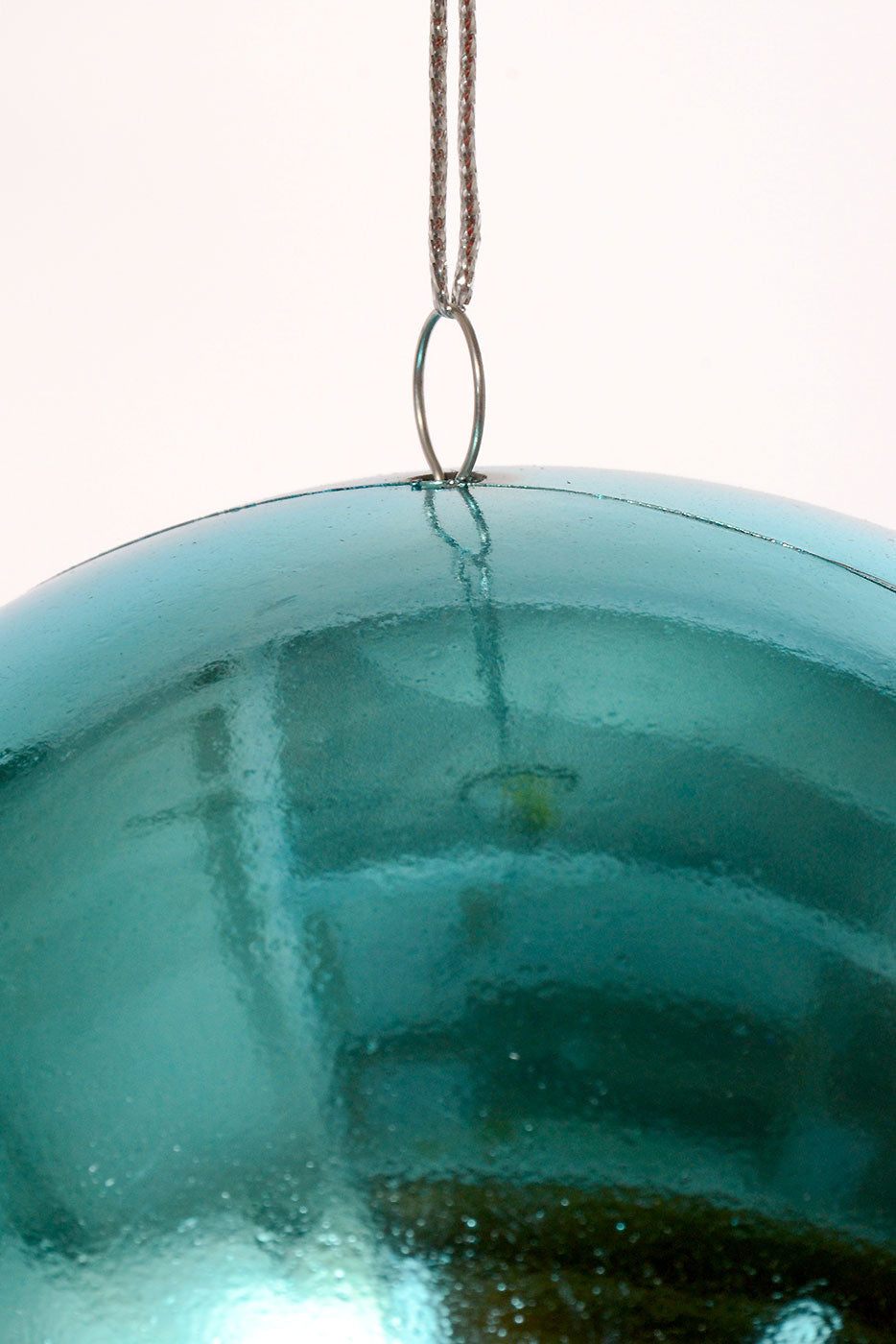 13" Plastic Teardrop Hanging Ornament Blue