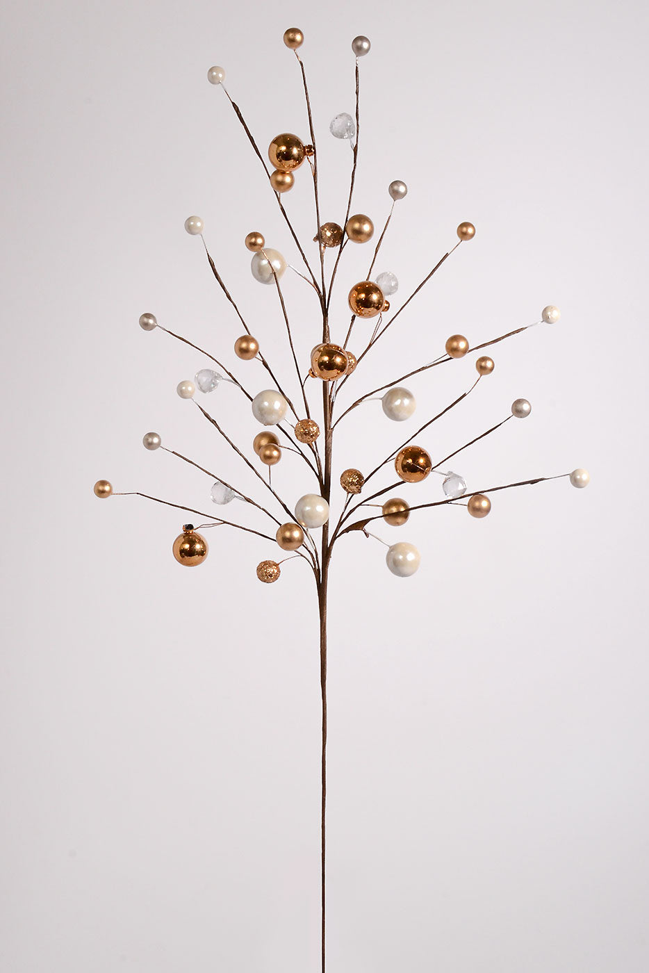 29" Bead/Crystal/Pearl/Ball Spray Gold