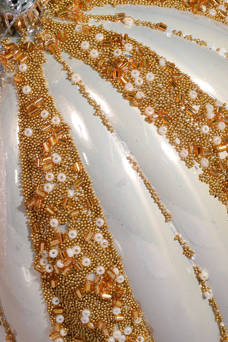 120Mm Plastic Pumpkin W/Sequin Ornament Pink/Cream/Mint Box-3