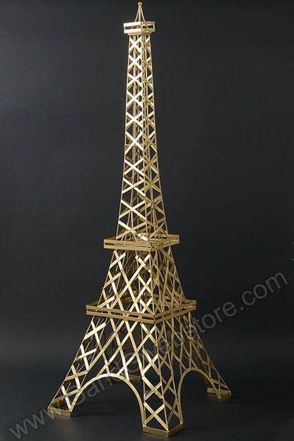 6ft Metal Eiffel Tower Gold