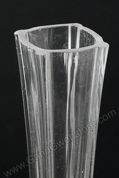 40" Eiffel Tower Glass Vase Clear
