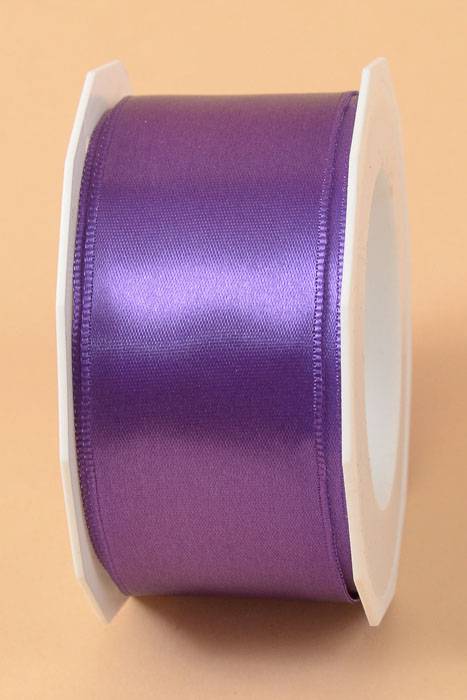 1.5" X 10yds Wired Satin Ribbon Purple