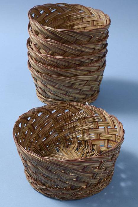 8.75" Round Coco Bowl Red/brown Pkg/6