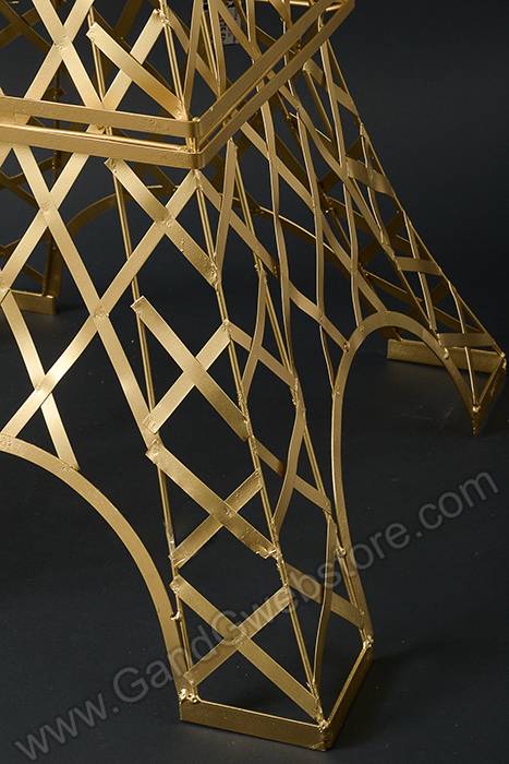 6ft Metal Eiffel Tower Gold