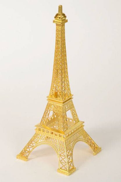 15" Metal Eiffel Tower Gold