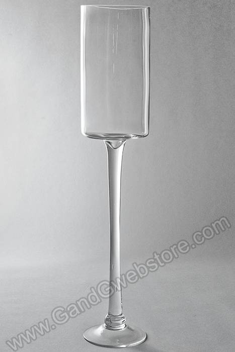 4.5" X 27.5" Glass Vase Clear
