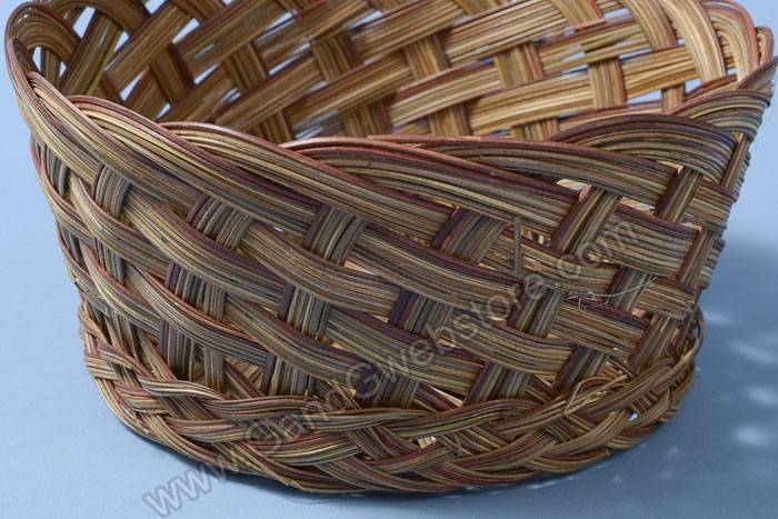 8.75" Round Coco Bowl Red/brown Pkg/6
