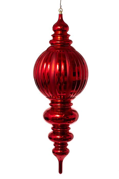 35&quot; Jumbo Ornament Shiny/matte Red