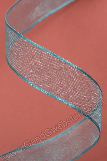 5/8" X 25yds Encore Wired Ribbon Turquoise