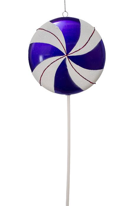 17" Lollipop Candy W/glitter Purple