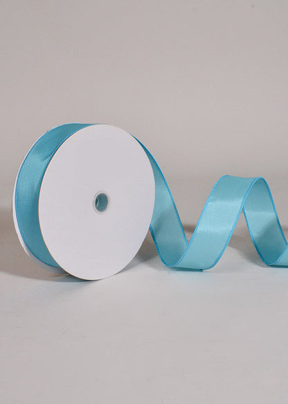1.5" X 50Yds Wired Taffeta Ribbon Turquoise
