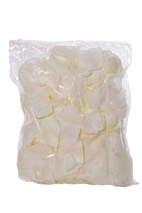Silk Rose Petals Ivory Pkg/500