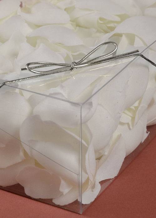 16" Metallic Stretch Loop W/bow Silver Pkg/100