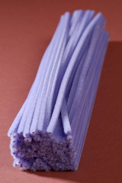 12" Chenille Stem Lavender Pkg/100