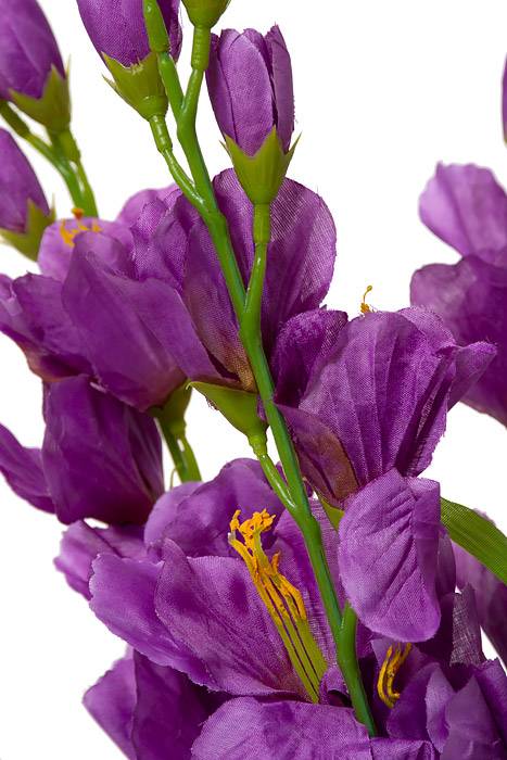 26.5" Silk Pongee Gladiolus Bush Purple