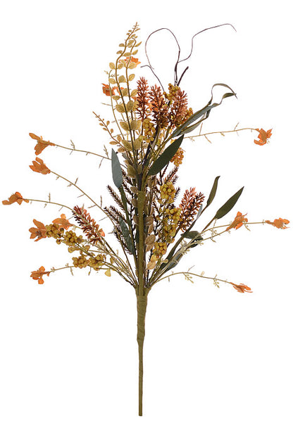 24" Lavender Berry Spray Yellow