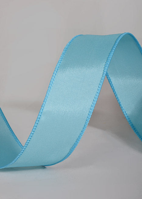 1.5" X 50Yds Wired Taffeta Ribbon Turquoise