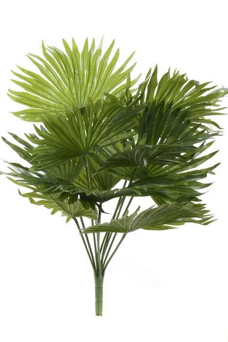 19&quot; Fan Palm Bush Green