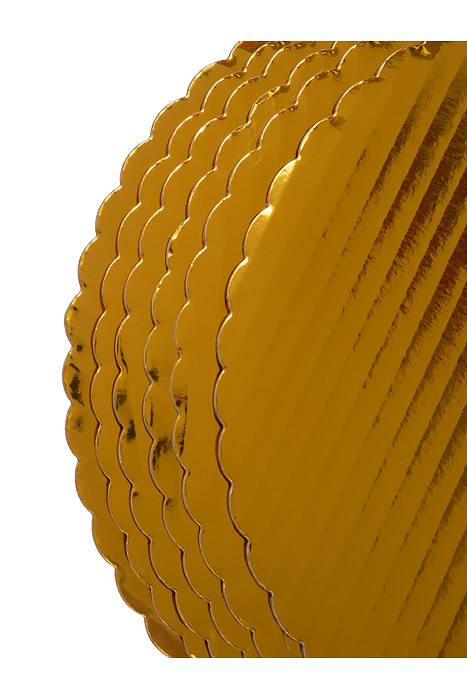 16" Foil Covered Cake Board Gold Pkg/6