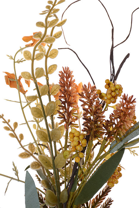 24" Lavender Berry Spray Yellow