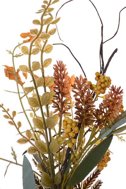 24" Lavender Berry Spray Yellow