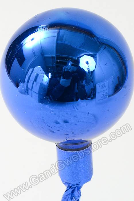50mm Gloss Glass Ball Ornament Royal Blue Pkg/24