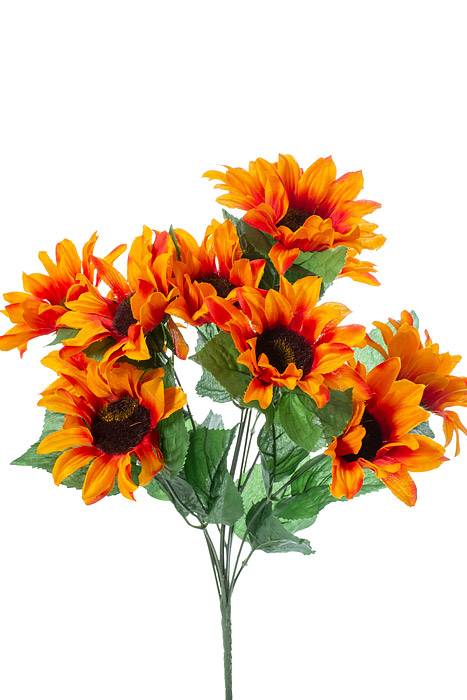 19" Satin Sunflower Orange