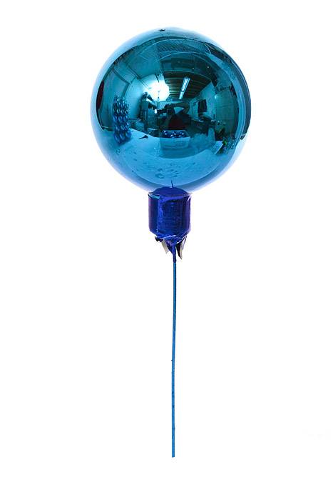 60mm Gloss Glass Ball Ornament Royal Blue Pkg/12